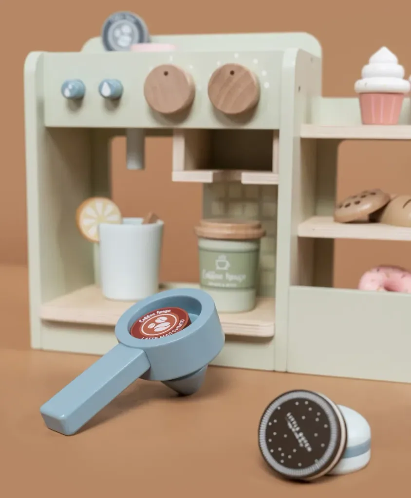 Little Dutch Holz Spielküche große Kaffeemaschine
