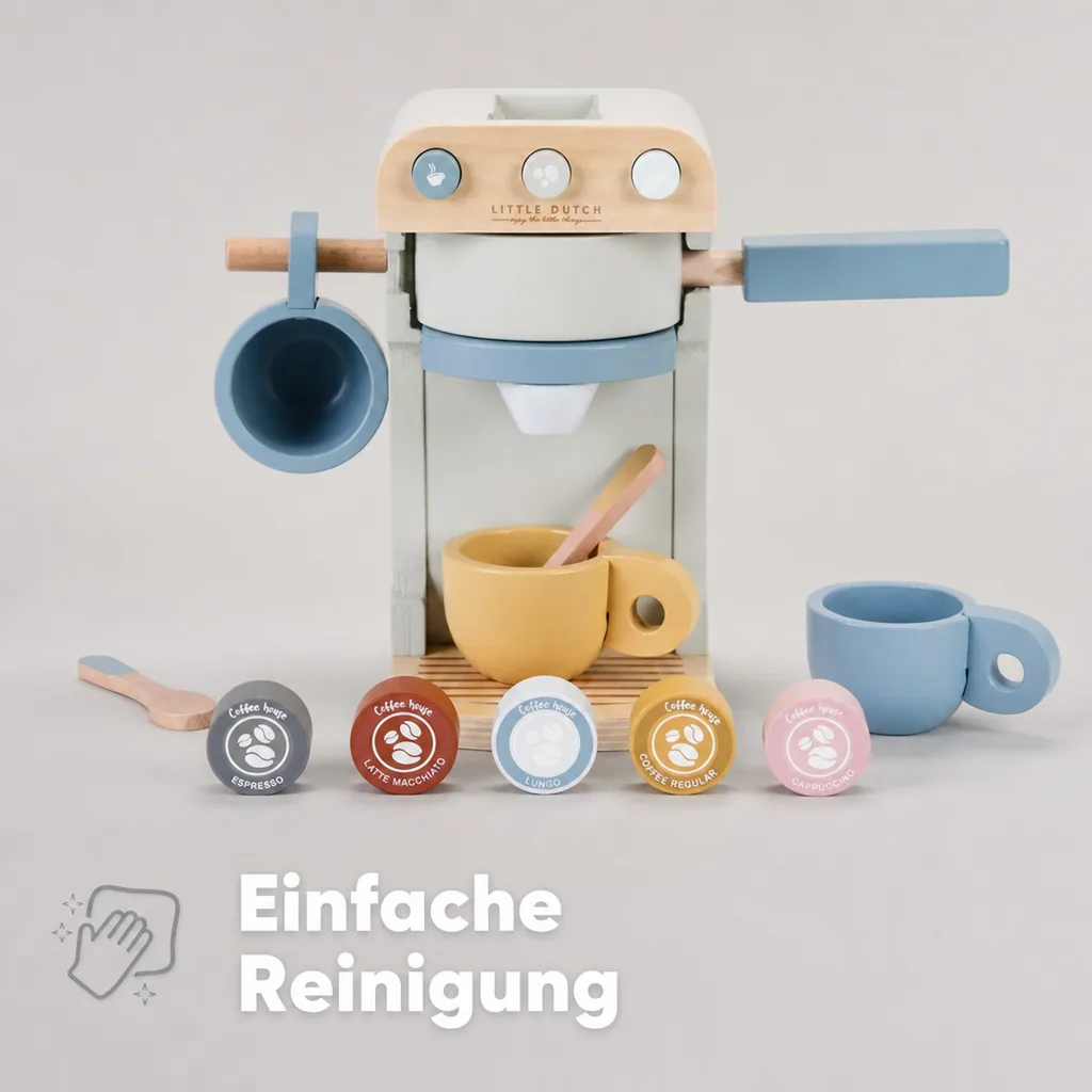 Little Dutch Holz Spielküche Zubehör Kaffeemaschine