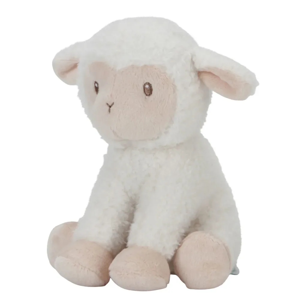 Little Dutch Kuscheltier, Plüschtier, Stofftier Schaf - Little Farm, aus weichem Stoff - Perfekt zum Spielen & Schmusen, 17cm
