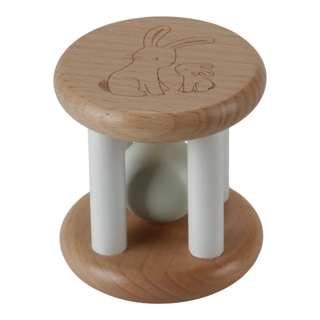 Little Dutch Greifling, Rasselroller Baby Bunny - Babyrassel ab 3+ Monate