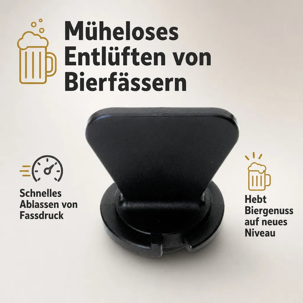 Bierfasslüfter, Fassentlüfter - Sicher und Zuverlässig, Ausführung: für Korbfitting