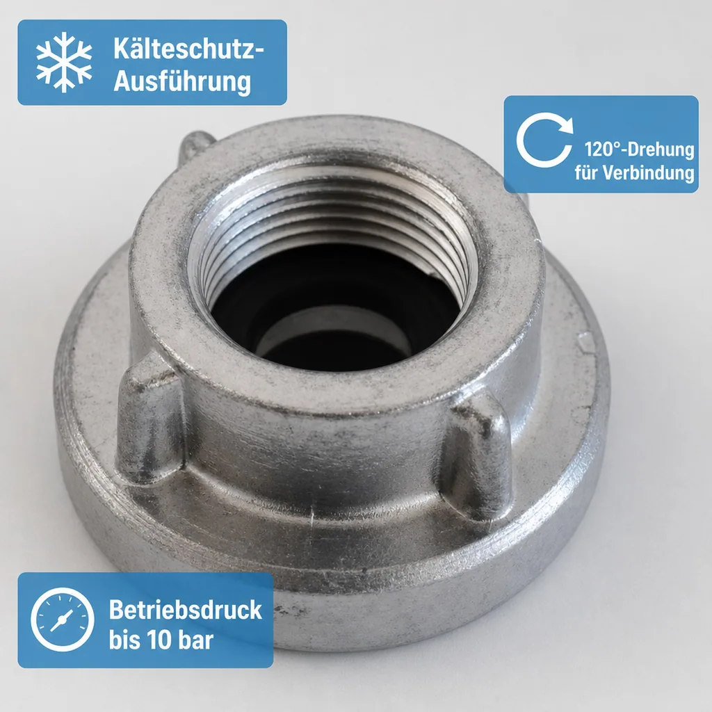 Storz System D Kupplung mit 3/4" IG