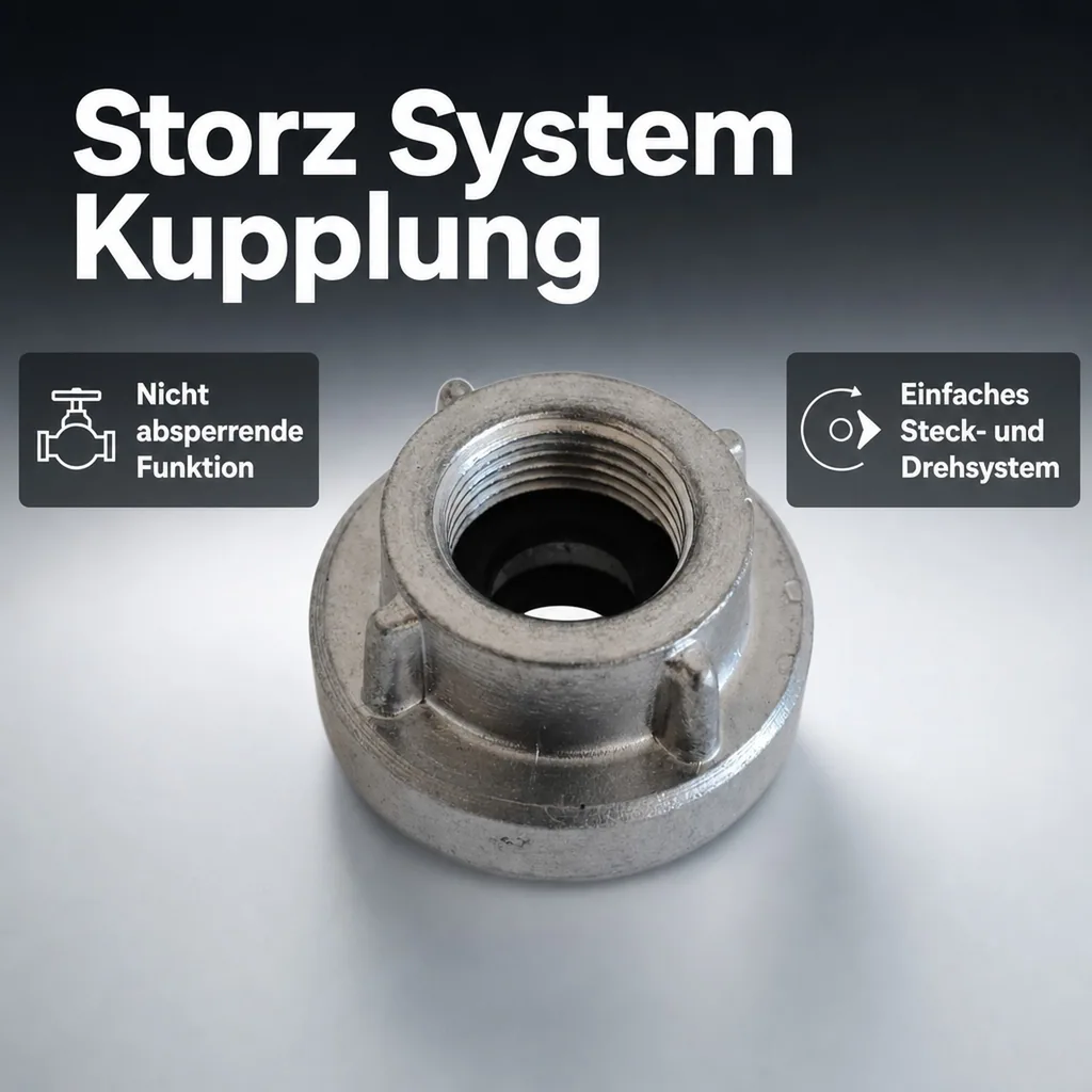 Storz System D Kupplung mit 3/4" IG