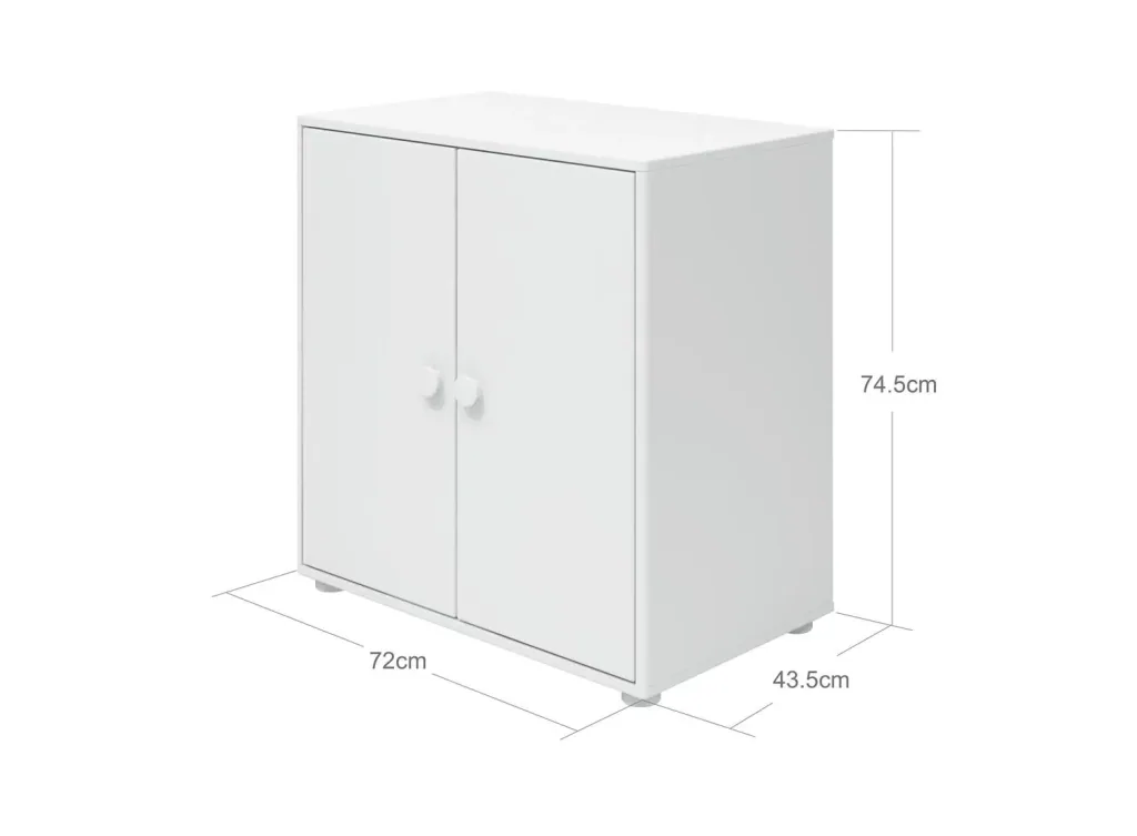 FLEXA Kleiderschrank, Schrankelement - 1 Regalboden, Roomie, Farbe: weiss
