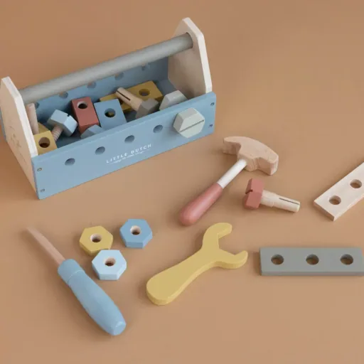 Little Dutch Holzspielzeug Kinder Werkzeugkasten