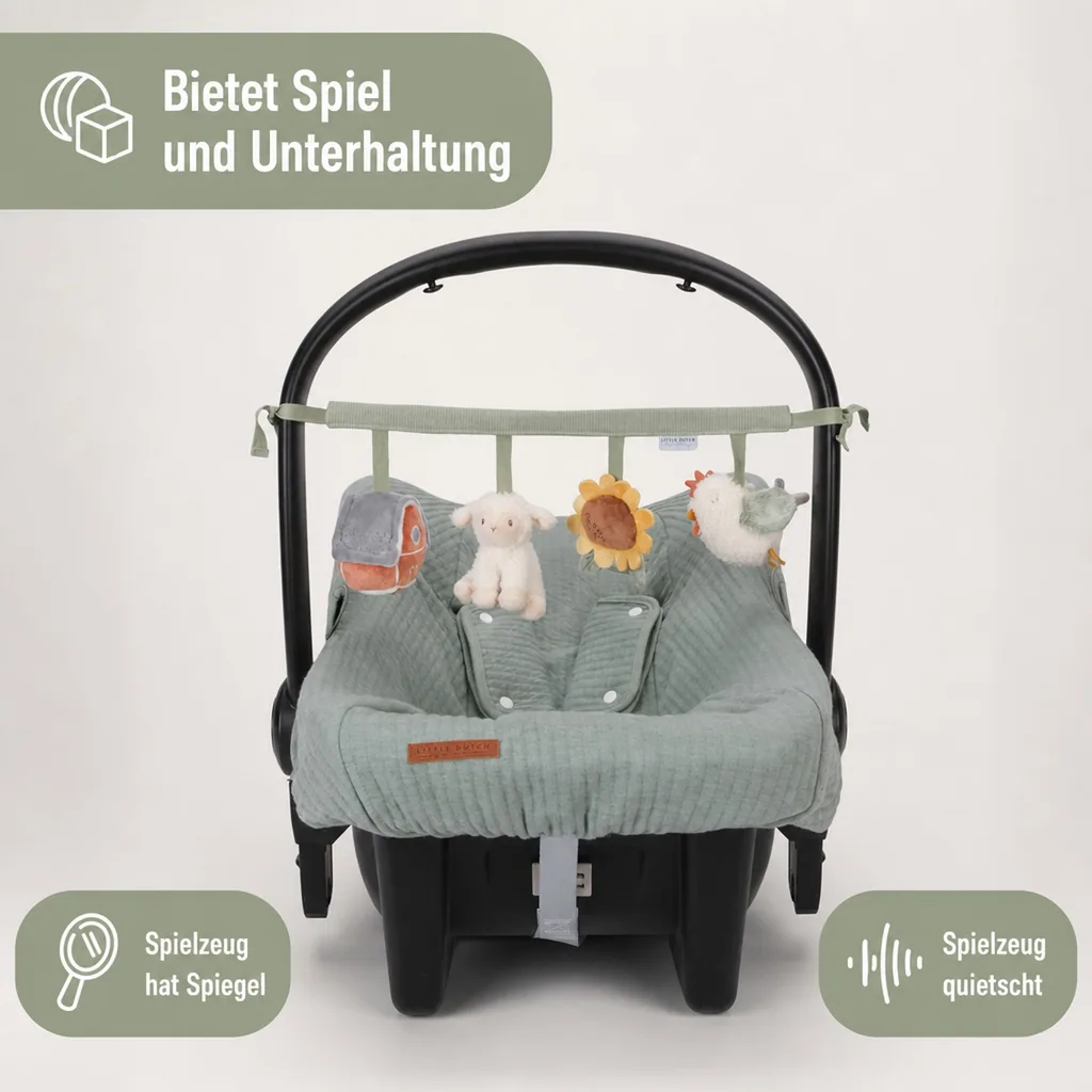 Little Dutch Kinderwagenkette Little Farm, 14x35x8