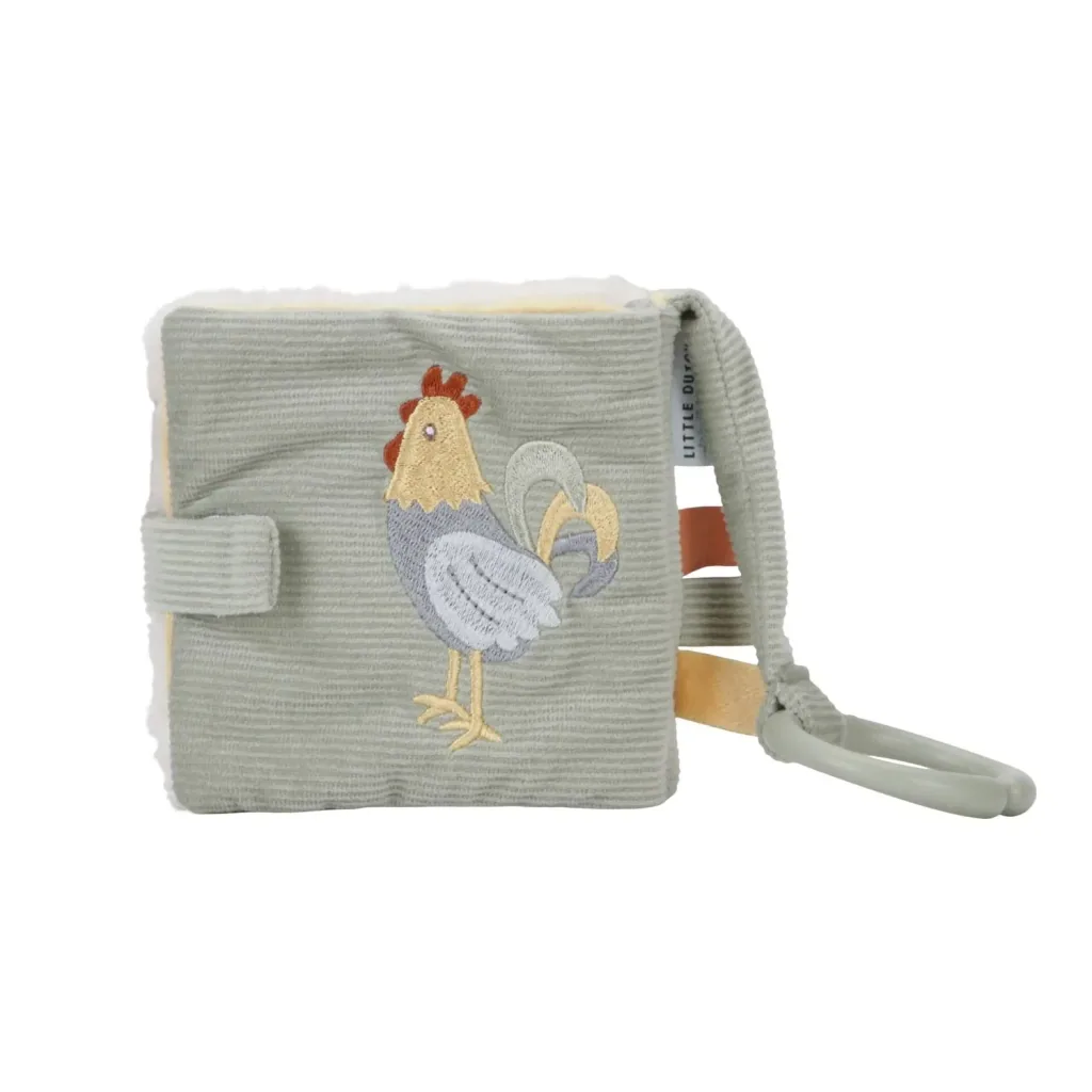 Little Dutch Stoffbuch, Buggy-Fühlbuch - Little Farm, Buggybuchmit Aktivitäten für Babys