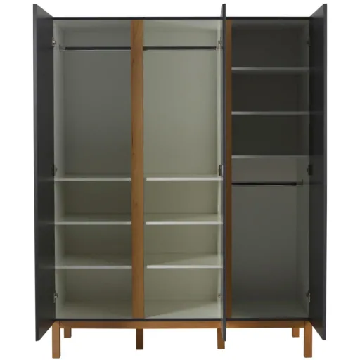 Quax Indigo 3 türiger Schrank schwarz