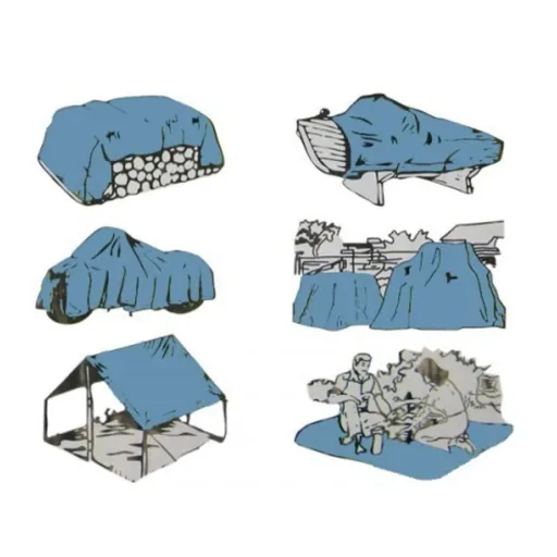 Abdeckplane, grün, 280g/m², wasserdicht, reissfest, UV-stabil, 3 x 4m (12m²)