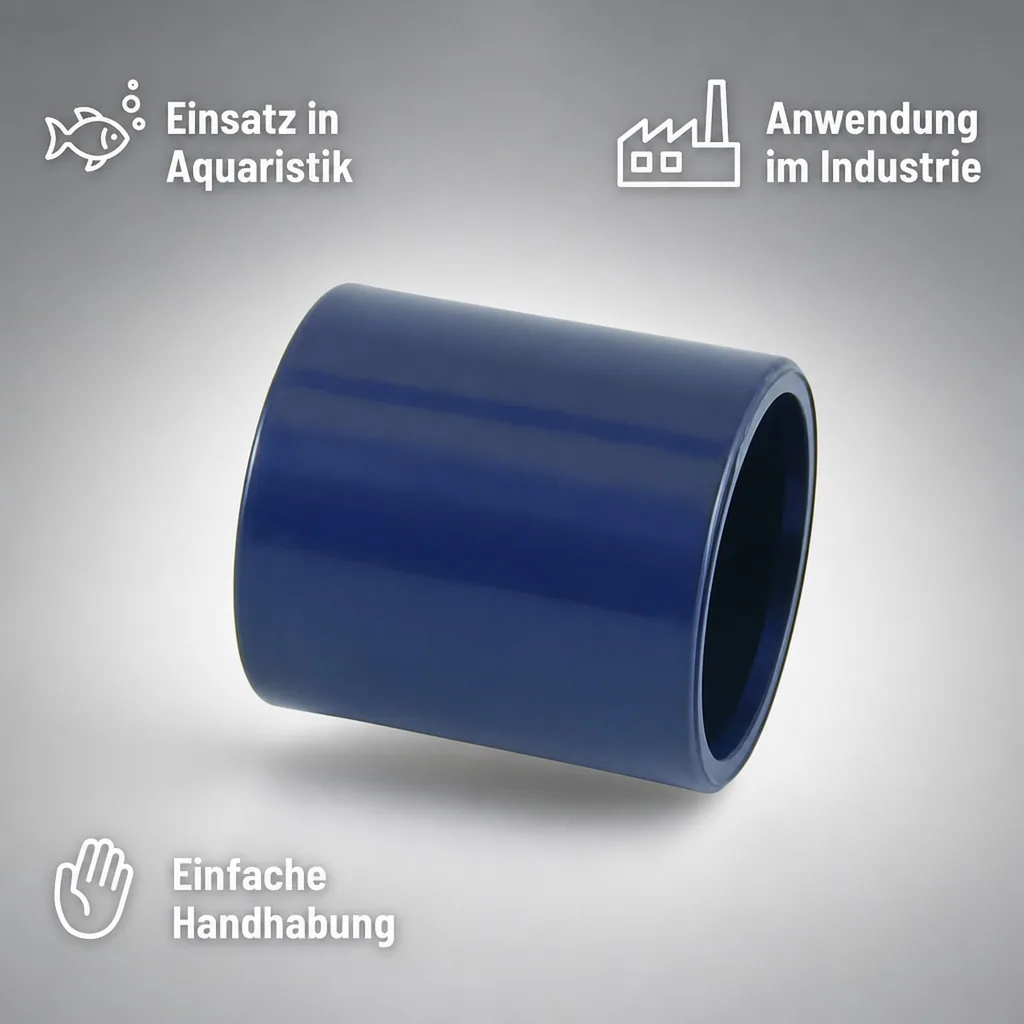 PVC Verbinder 20 mm, Klebemuffe, PN16