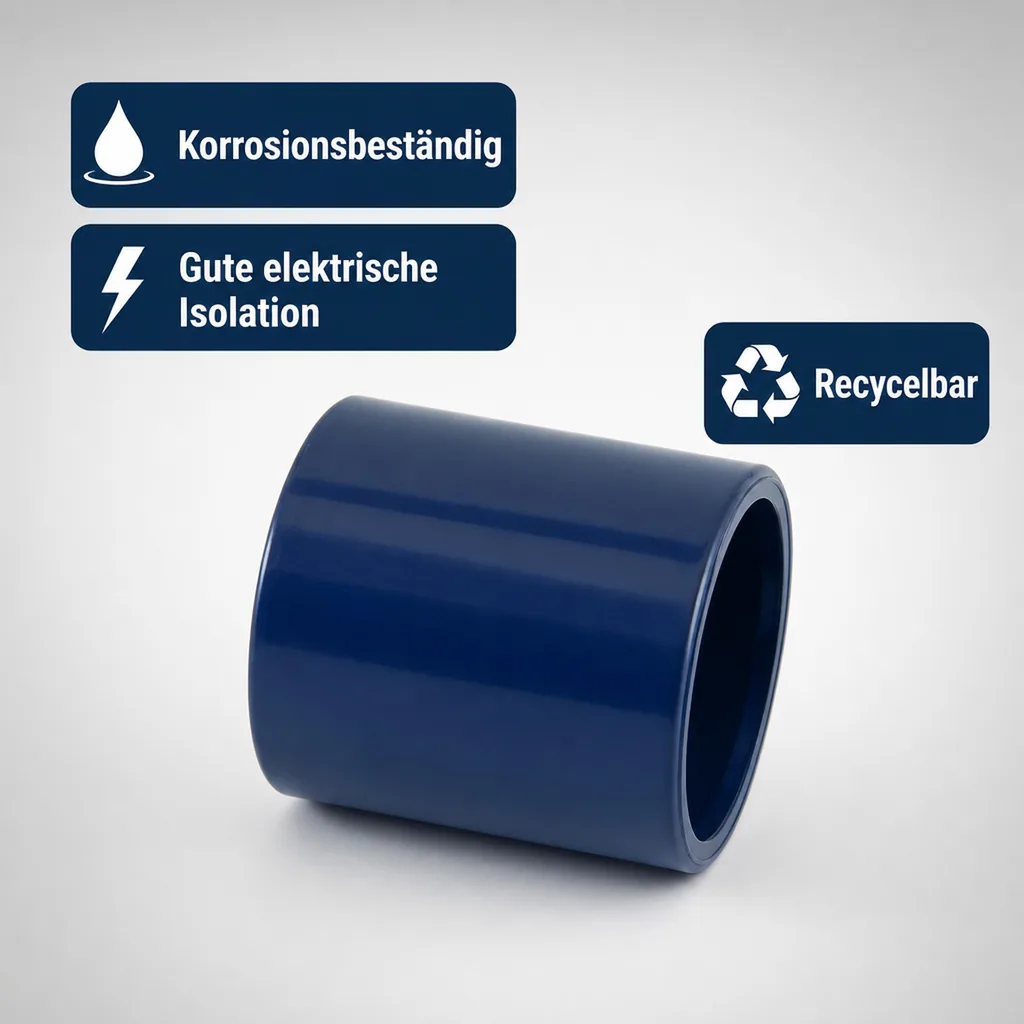 PVC Fittinge, Klebemuffe 32mm PN16, PVC-U Rohrverbinder