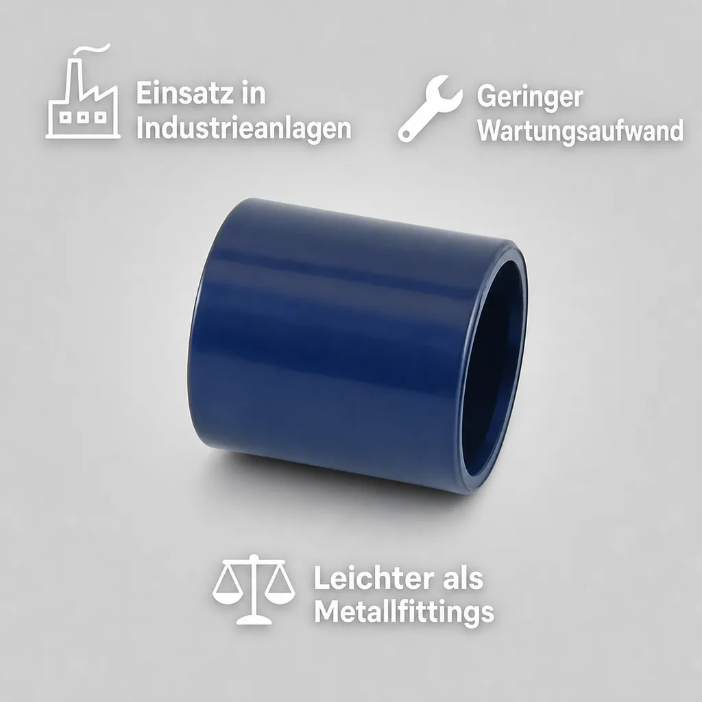 PVC Fittinge, Klebemuffe 32mm PN16, PVC-U Rohrverbinder