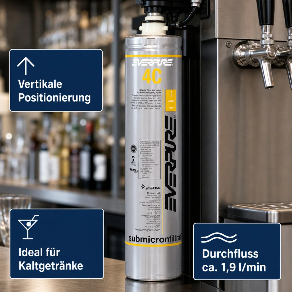 Wasserfilter, Filterpatrone - EVERPURE 4C für Premium Kaltgetränke