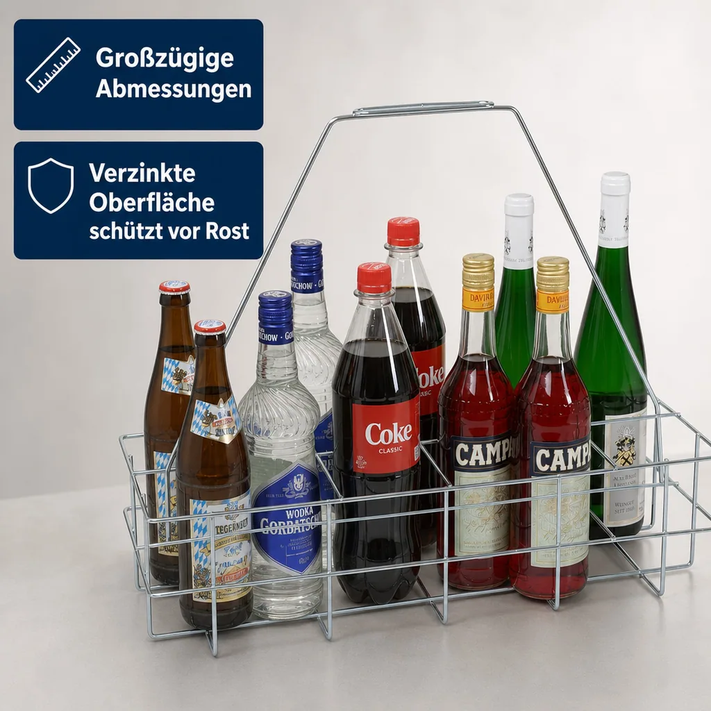 Flaschenträger für 10 x 1lt. Flaschen