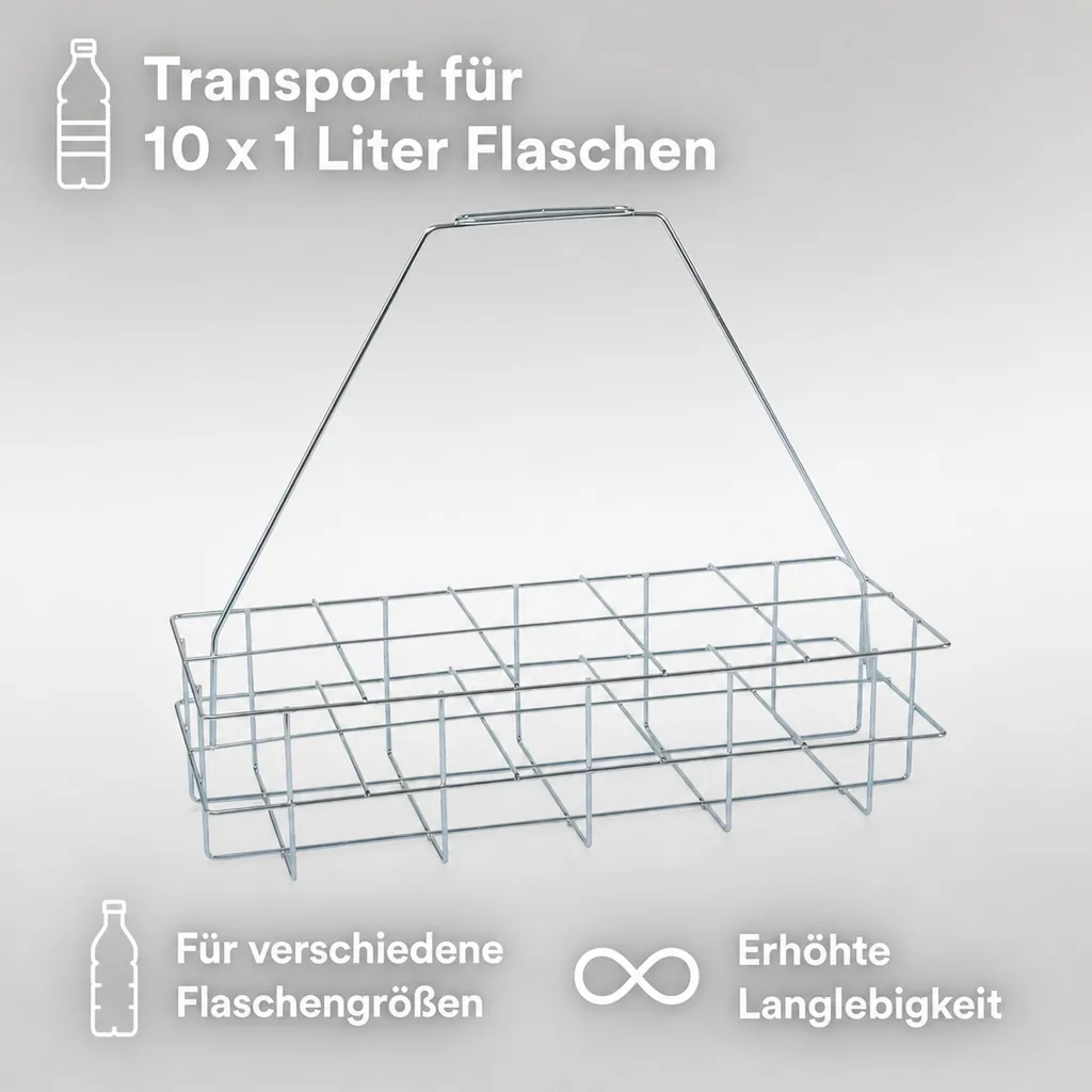 Flaschenträger für 10 x 1lt. Flaschen
