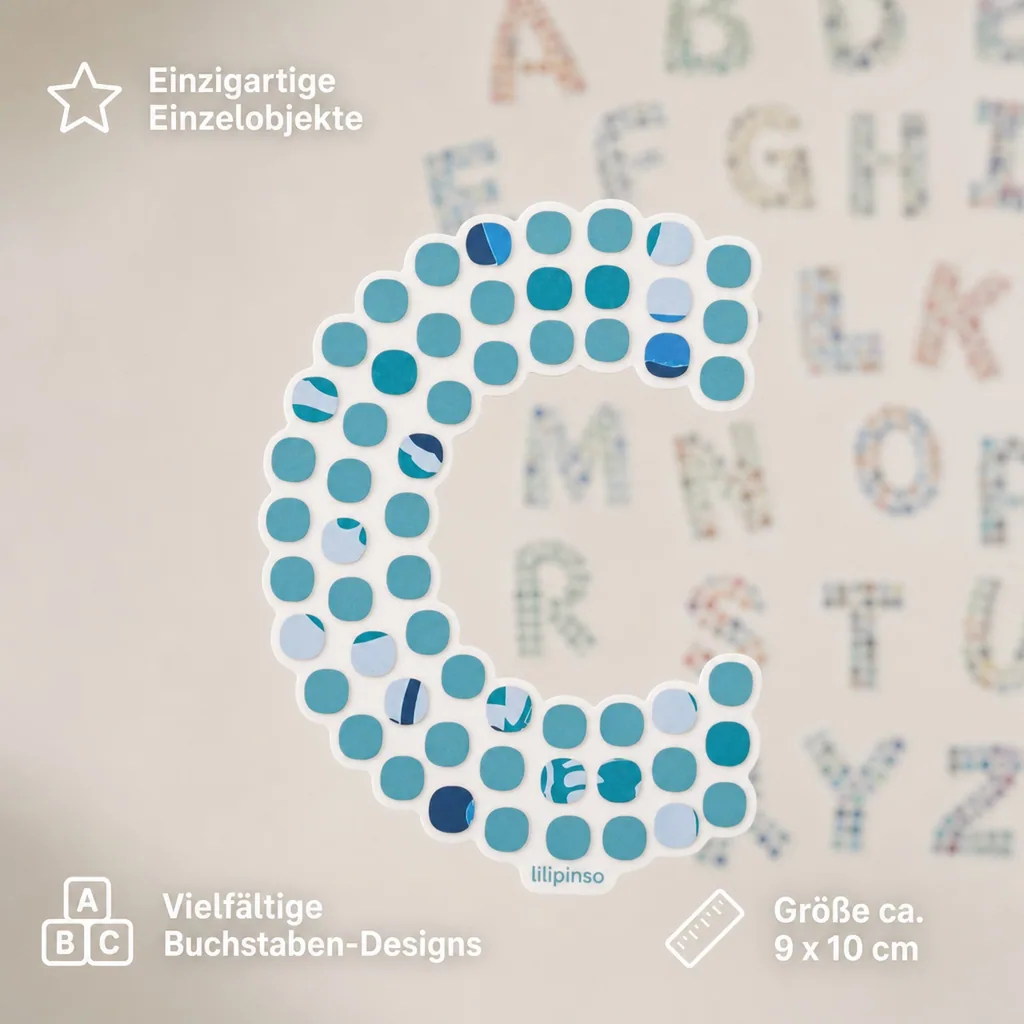 Lilipinso Sticker blau Buchstabe c