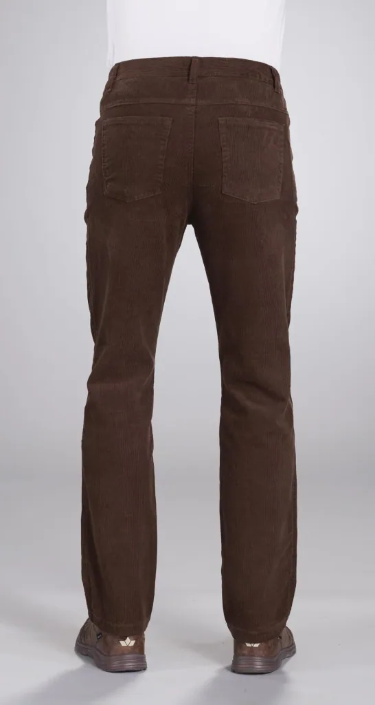 Cordhose im 5 Pocket Stil, Farbe braun, Gr. 48