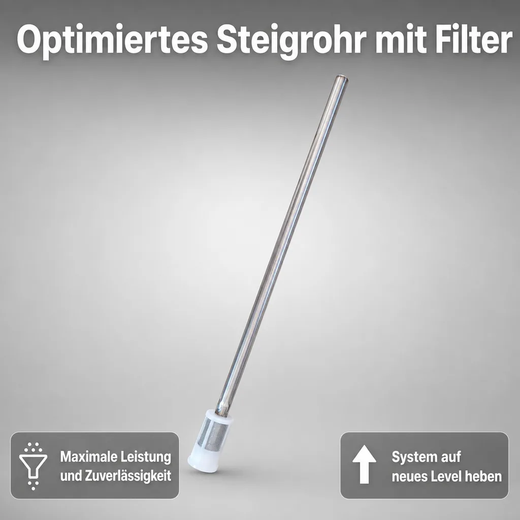 Steigrohr mit Filter,  Ansaugrohr