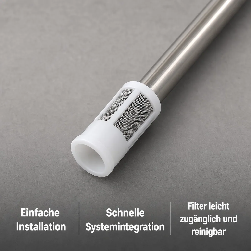 Steigrohr mit Filter,  Ansaugrohr