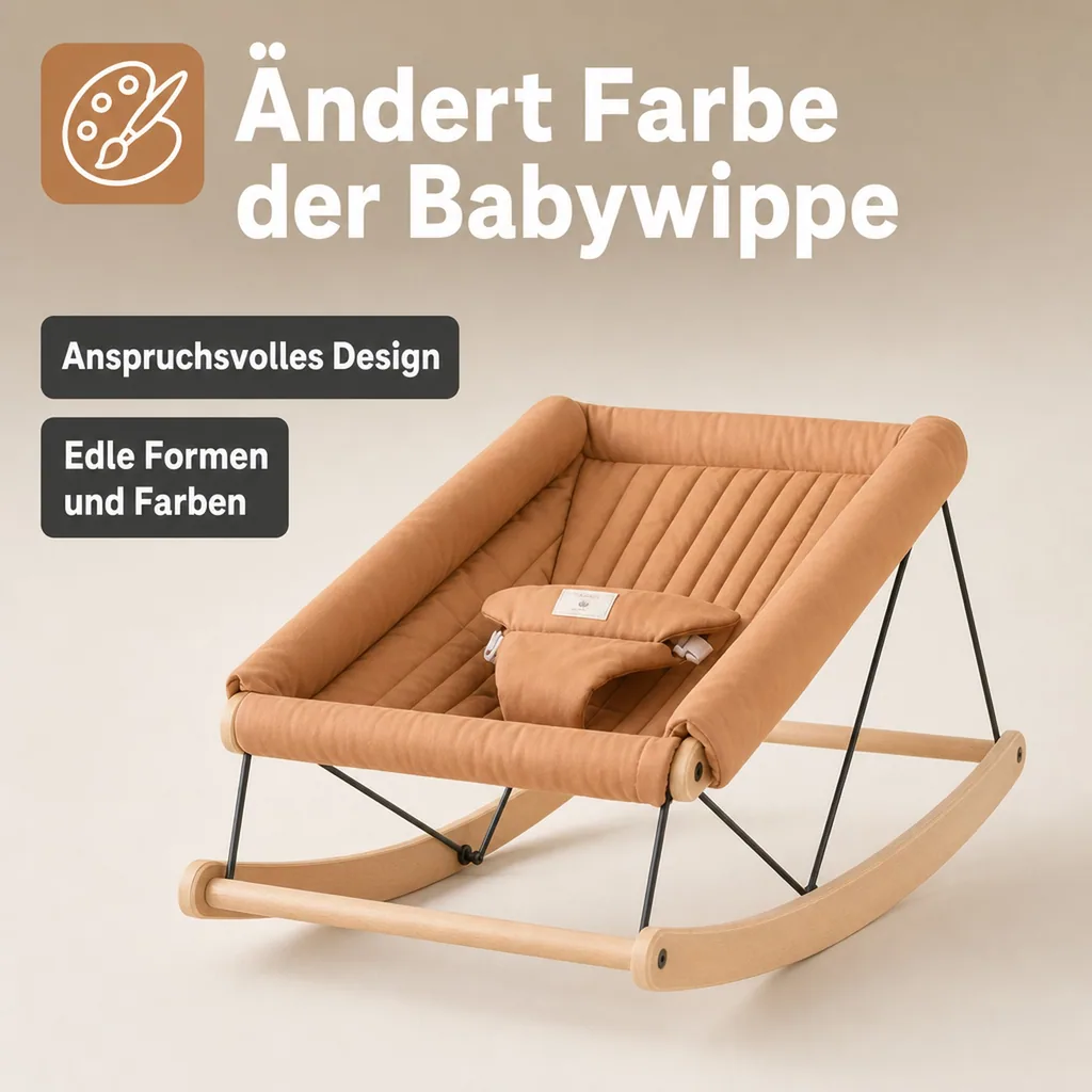 Babywippe Bezug, Ersatzbezug - Nobodinoz, Sienna braun