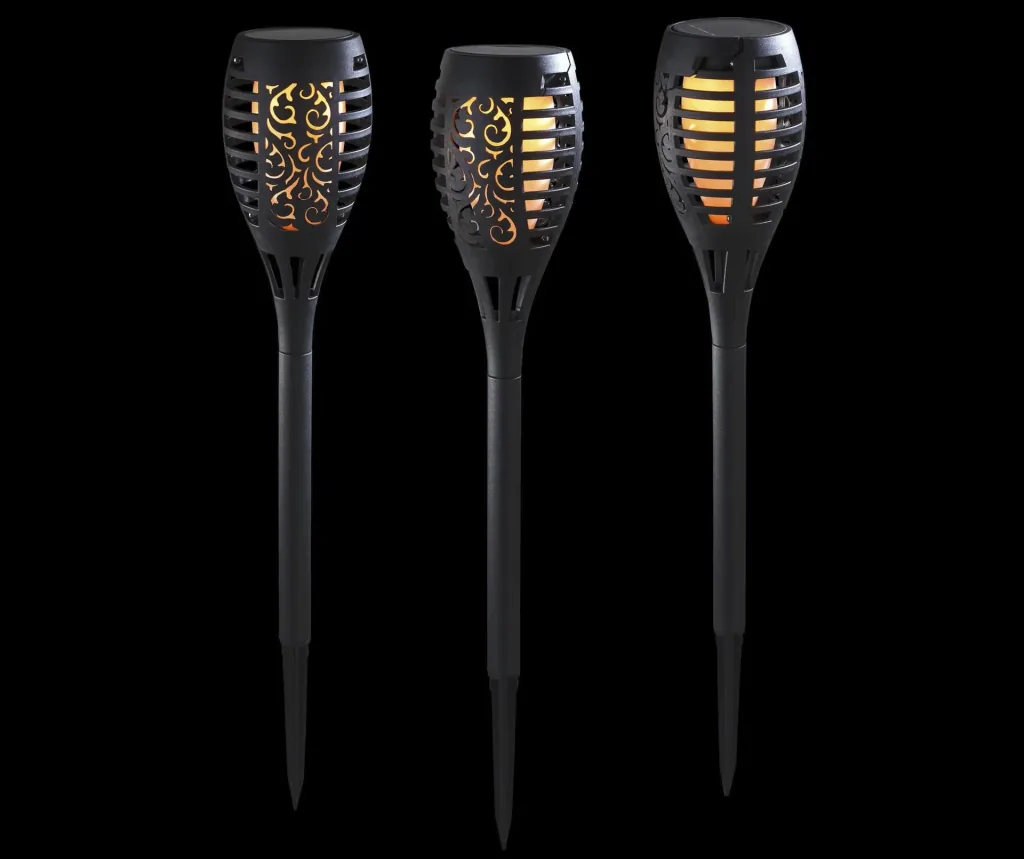 Solar LED Flammenleuchte - 3er Set