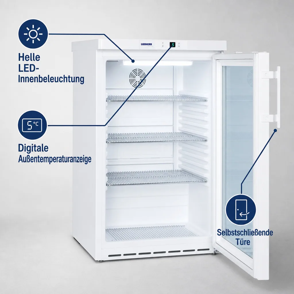 Kühlschrank Liebherr FKUv 1613 weiß, mit Umluftkühlung