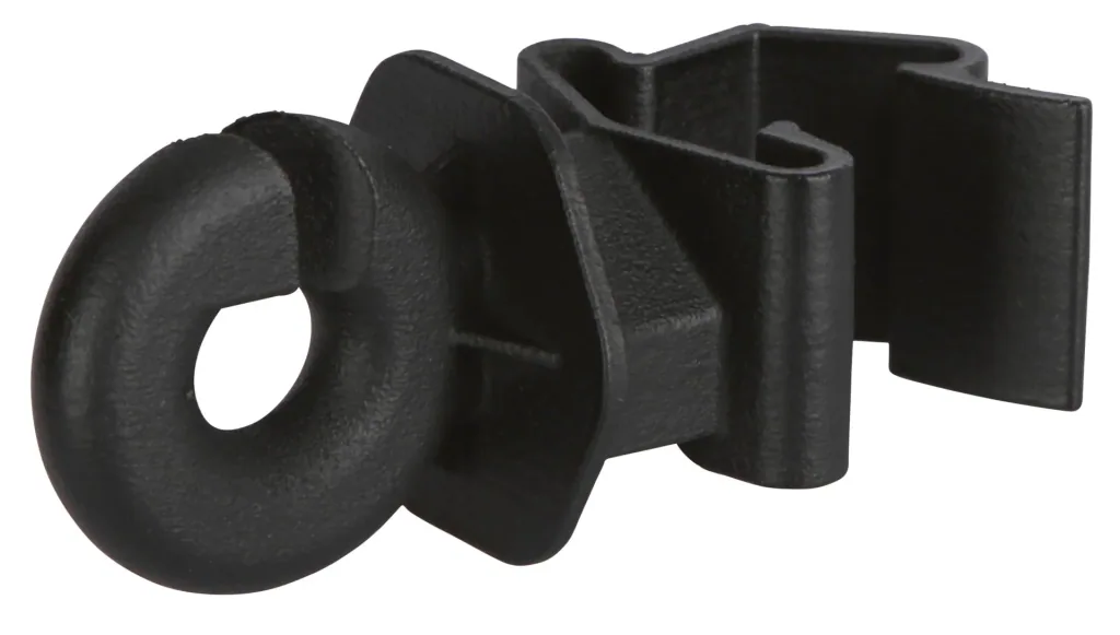 T-Post Ringisolator, schwarz