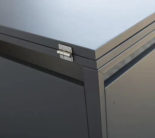 Westmann Mülltonnenbox 5-fach mit Deckel, Anthrazit