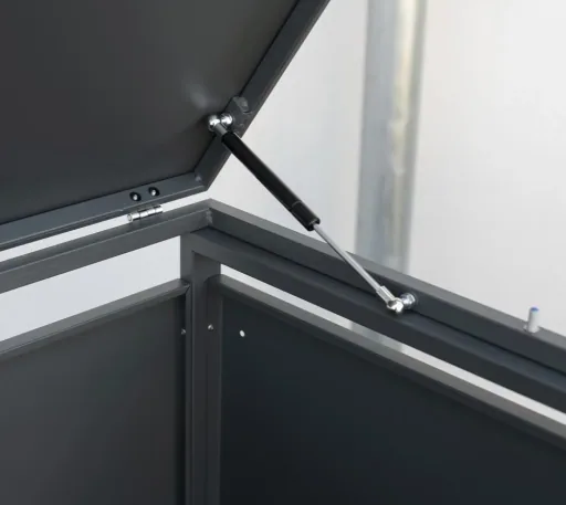 Westmann Mülltonnenbox 5-fach mit Deckel, Anthrazit