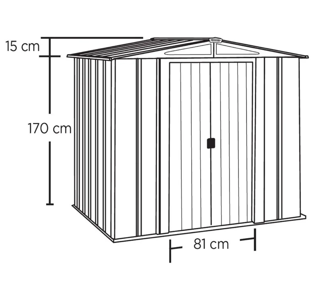 Metallgerätehaus 6x5
