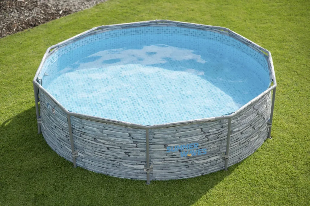 Pool „Summer Waves Pool“, Steingrau, Ø 305 x 76 cm