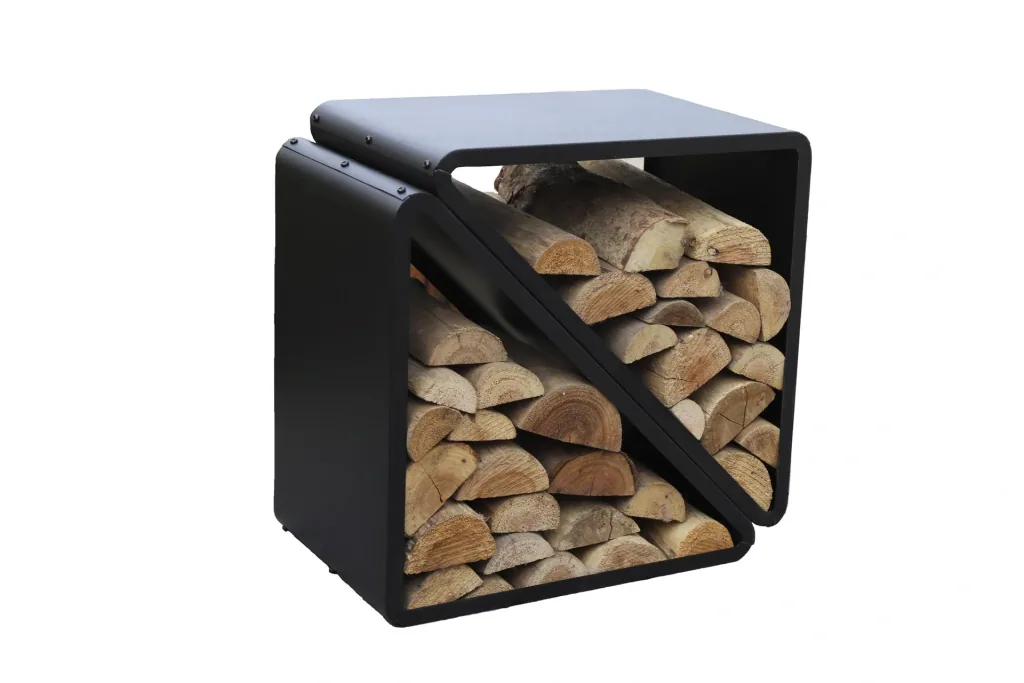 Westmann Kaminholzregal Kaminholzregal 57x35,5x56 cm Schwarz