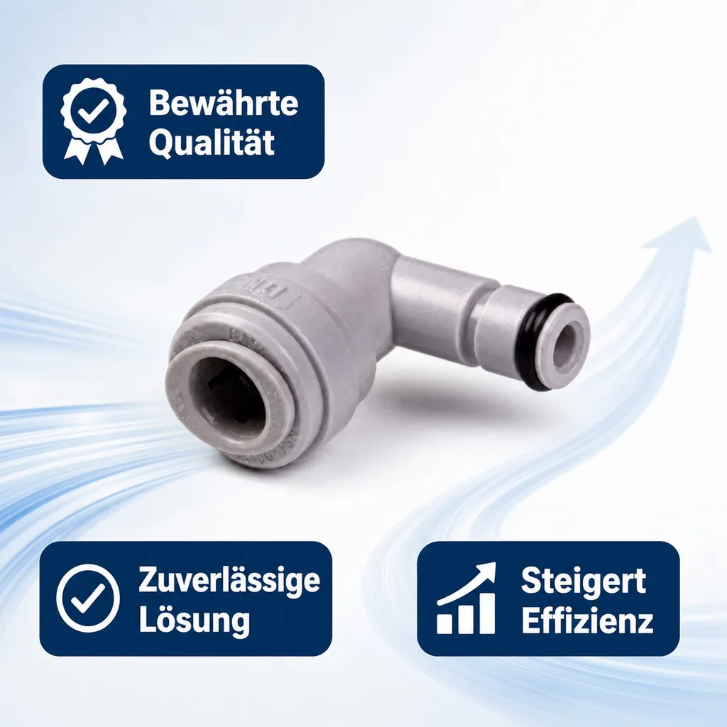 Postmix Winkeladapter 3/8POM conector x 3/8 tube 90°