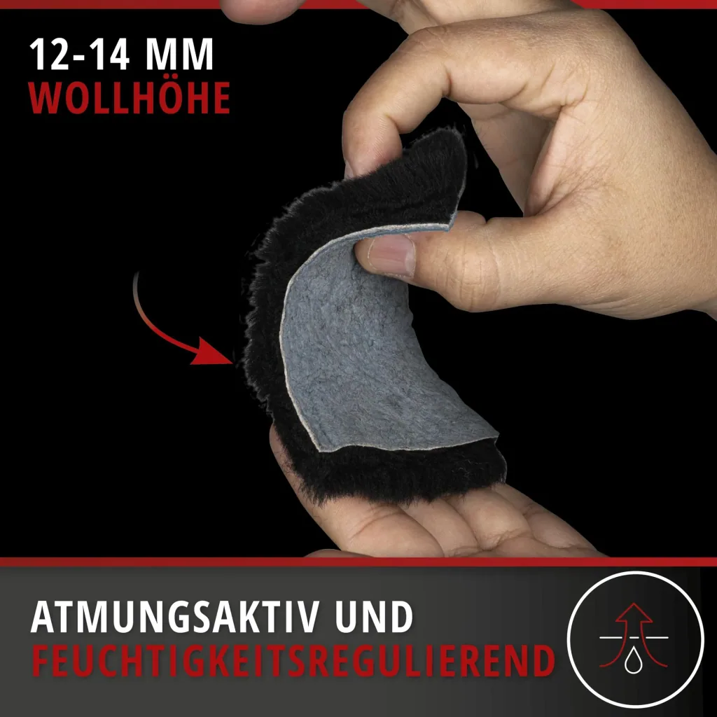 Lammfell Sitzbezug Trish, anthrazit