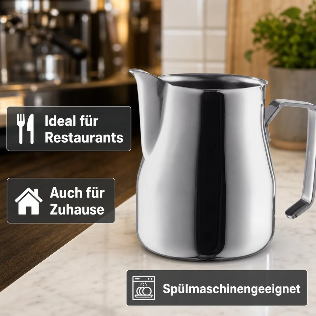 Milchkännchen, Edelstahl, 0,35 L