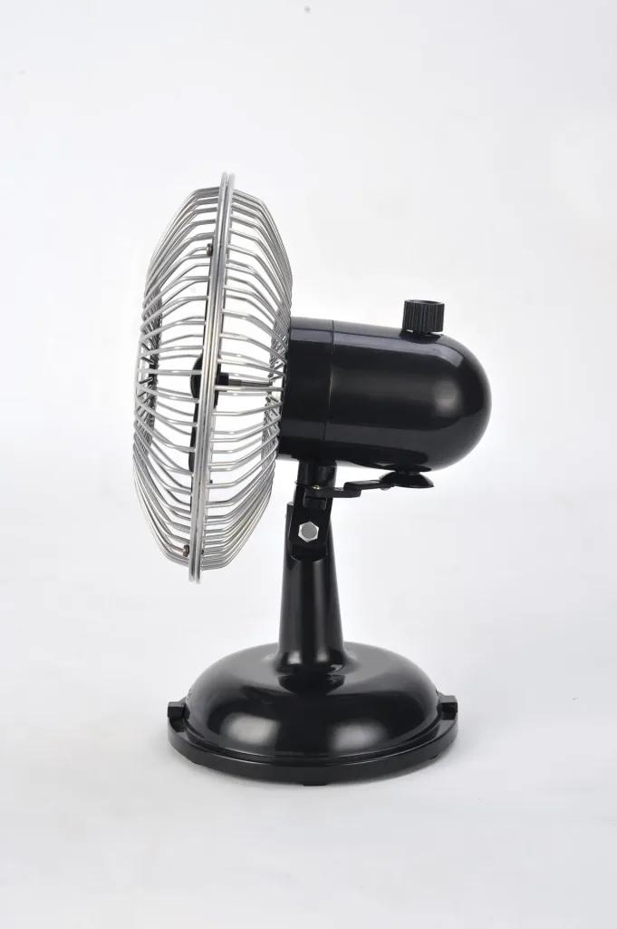 Ventilator - Retro Fan schwarz mit USB Anschluss