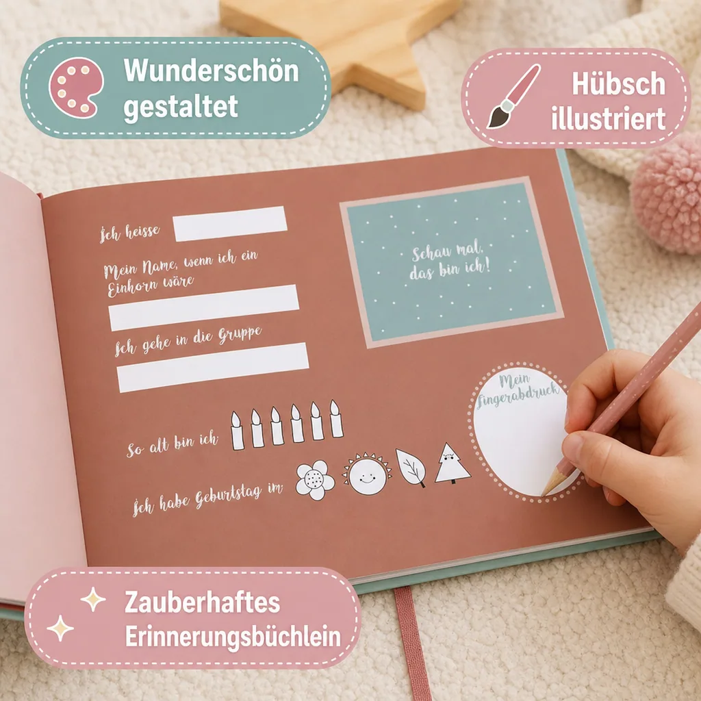 Ava & Yves Kindergarten Freundebuch Prinzessin