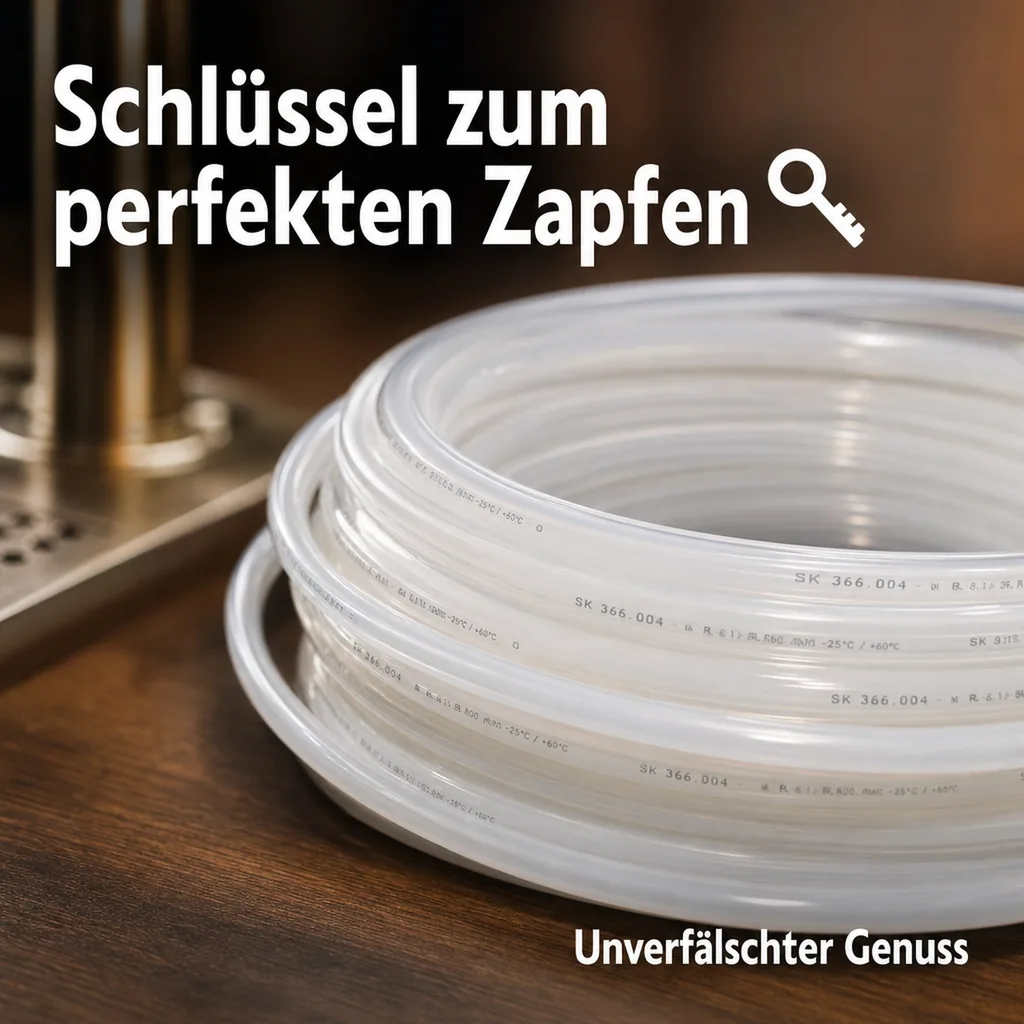 SK Bierschlauch, Bierleitung, Kohlensäureschlauch - Meterware, Hart, Weiß - 10mm