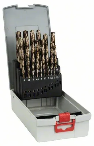 ProBox Metallbohrer-Set HSS-Co, DIN 338 (Kobaltlegierung), 1-13 mm, 25-teilig