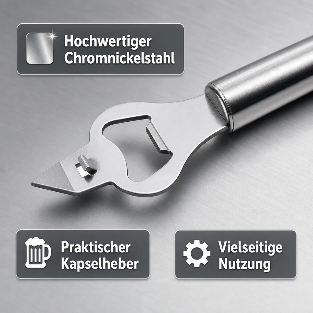 Flaschenöffner, Bieröffner mit Dosenöffner
