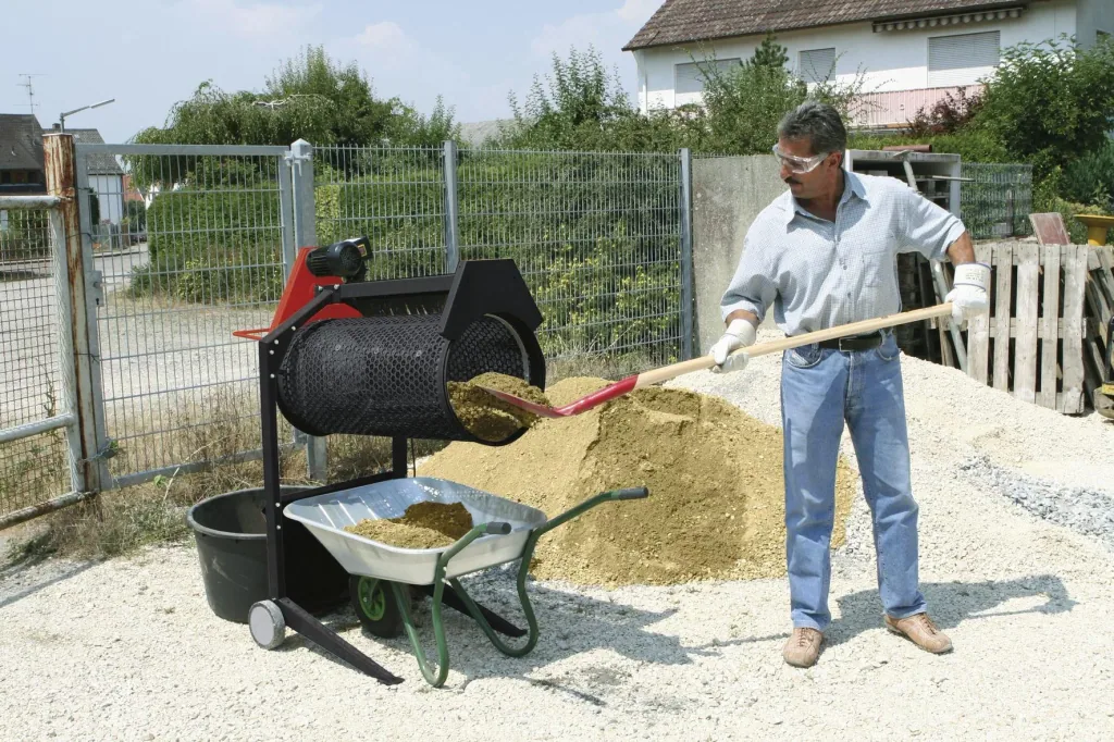 Gartenrollsieb RS 400, 230 V, 0,36 kW