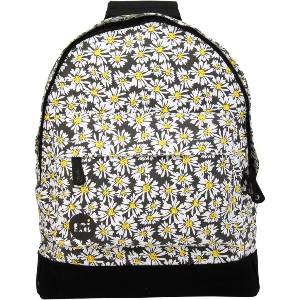 Rucksack Gänseblümchen verrückt Schwarz