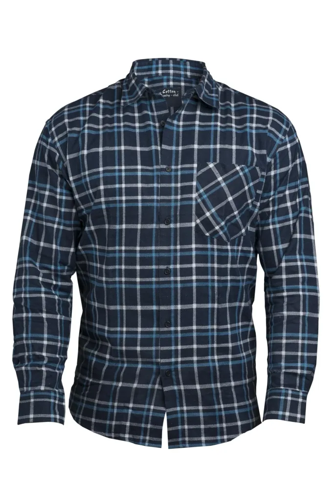 Flanellhemd kariert, Länge 85cm, Gr. 49/50, farblich sortiert