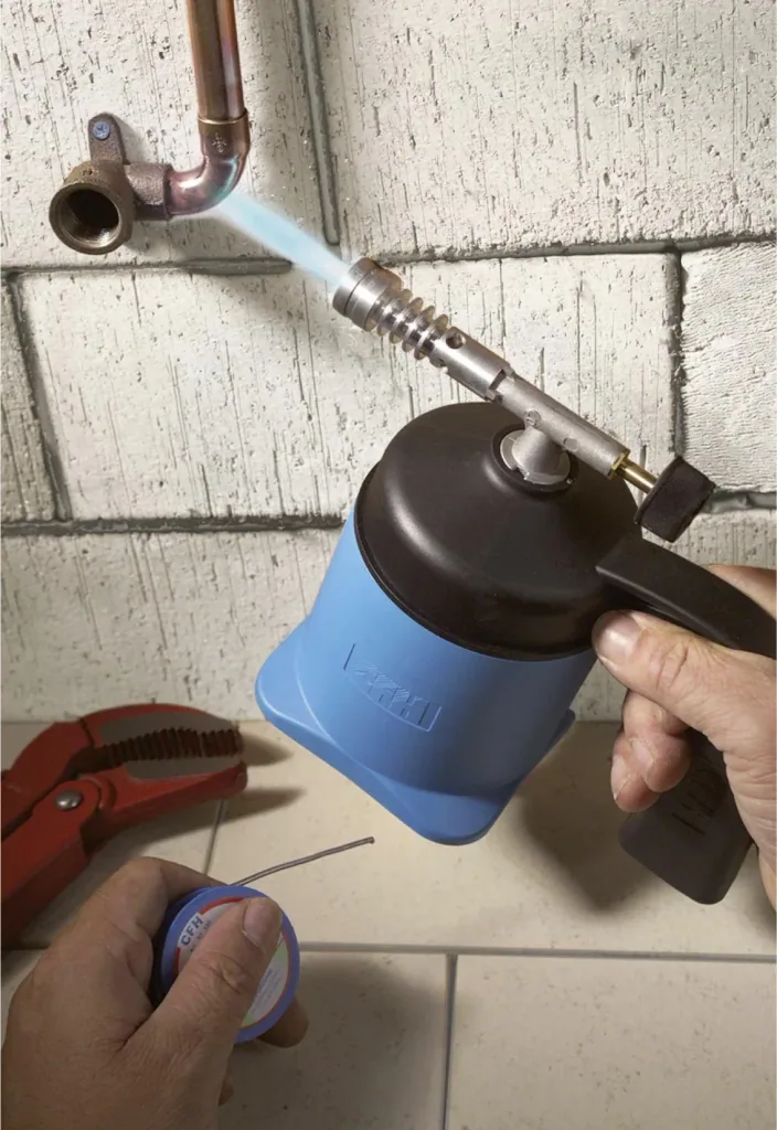 Lötlampe "Lötmeister LM 1000" inklusive 5 Kartuschen