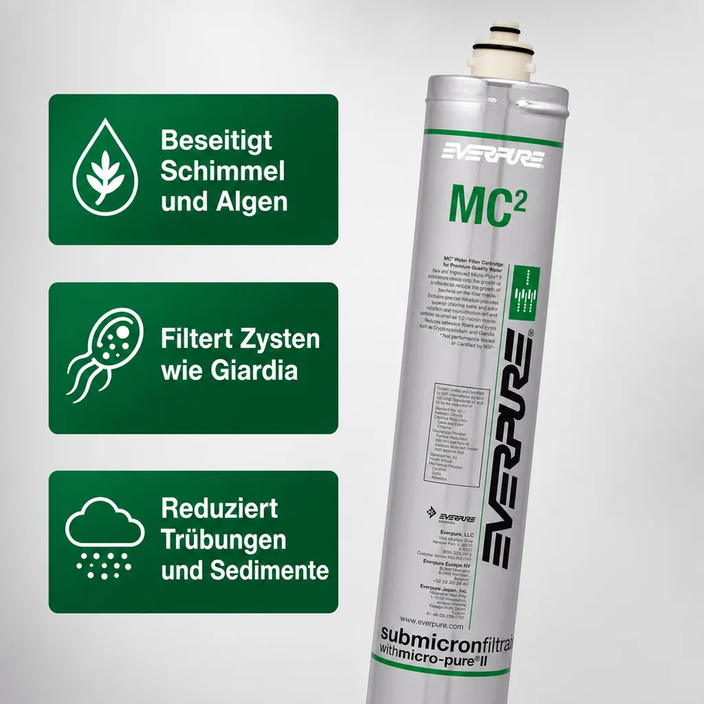 Wasserfilter, Filterpatrone - EVERPURE MC2 für Premium Wasser, Kaltgetränke, Postmix