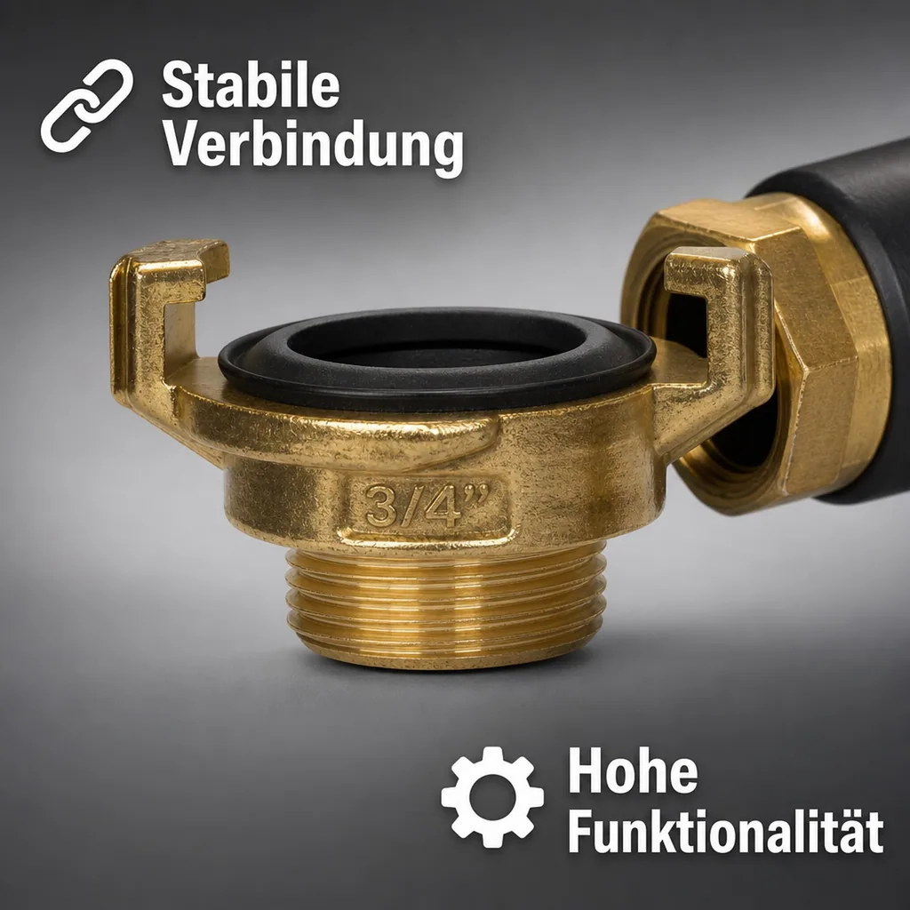 Messing  Gewindestück 3/4" Aussengewinde