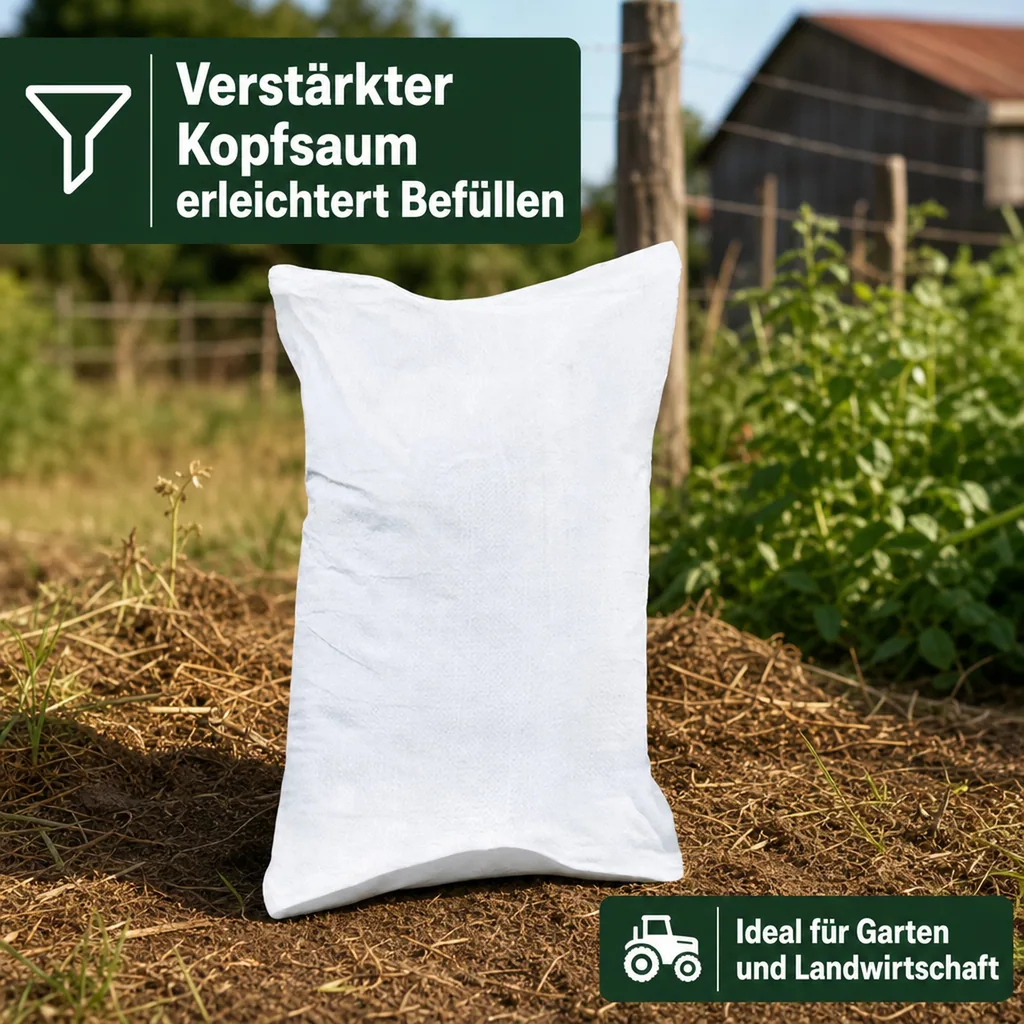 Gewebesack 120x180cm, PP Gewebesack, 500L, reißfest