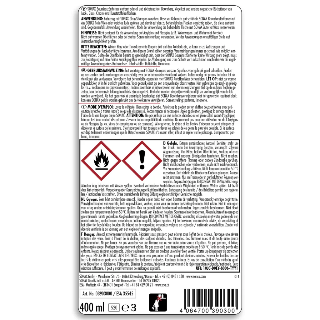 Baumharz-Entferner 400 ml