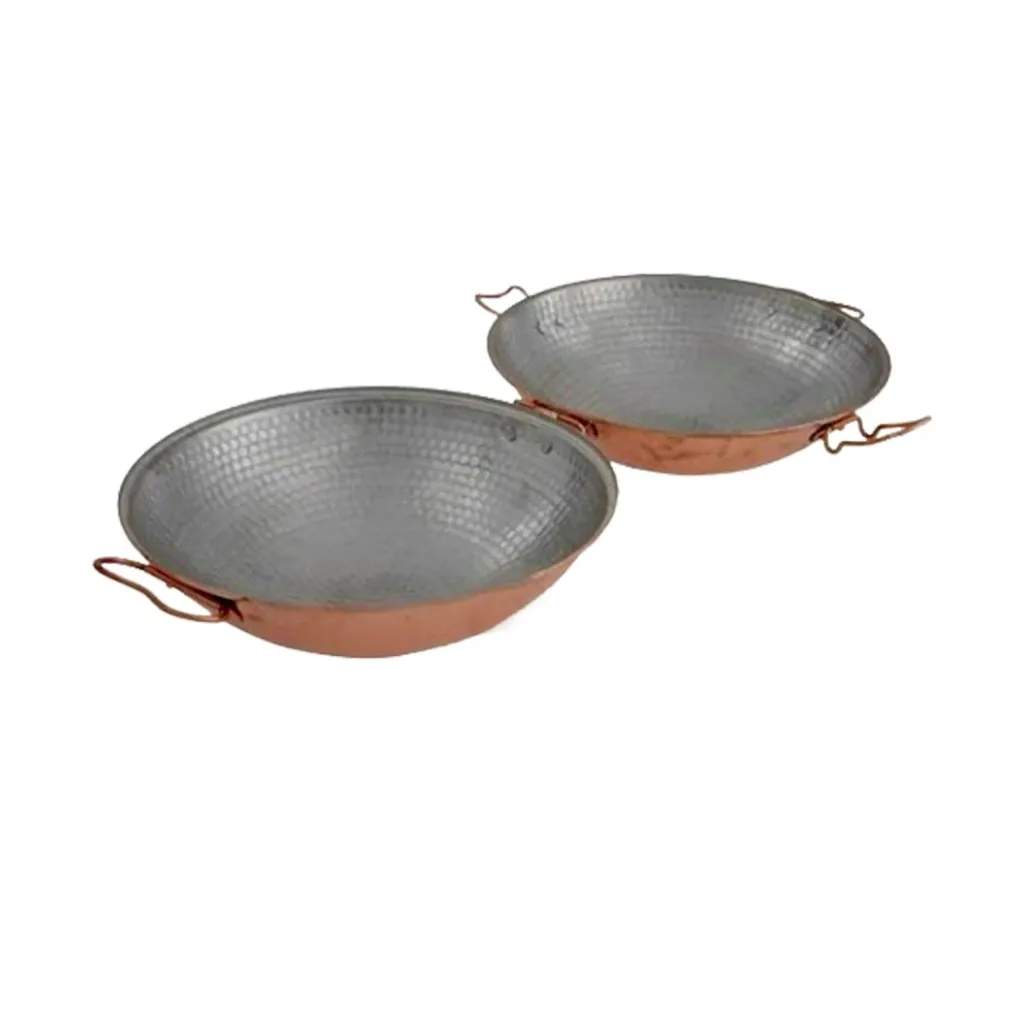Cataplana - Kupfer, für die Zubereitung von Fisch, Fleisch und Meeresfrüchten, 33cm