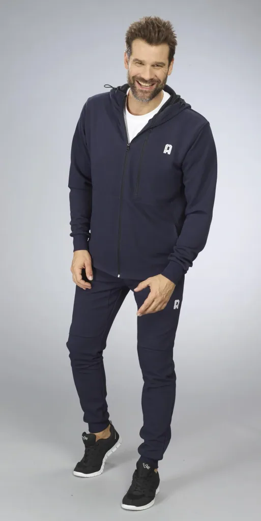 Jacke mit Kapuze, Farbe marine, Gr.M